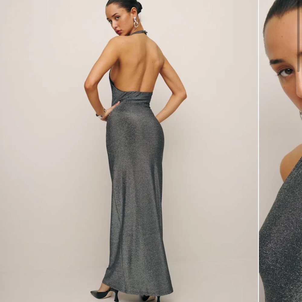 Reformation Selene Knit Halter Maxi Dress